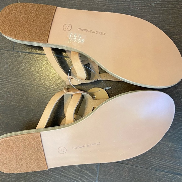 NIB Ancient Greek Sandals Aspa Links sz 41/11 (fit like 10/10.5) Tan Nude - Picture 5 of 7